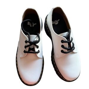 Dr. Martens 1461 Quad White Leather Platform Oxford Shoes Womens 8 1461QUAD